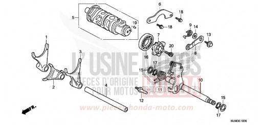 BARILLET DE SELECTION VFR800FH de 2017
